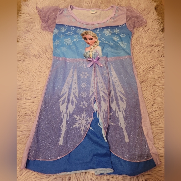 Girl's Purple, Blue, & Silver, Frozen (Elsa) Nightgown - Picture 1 of 4